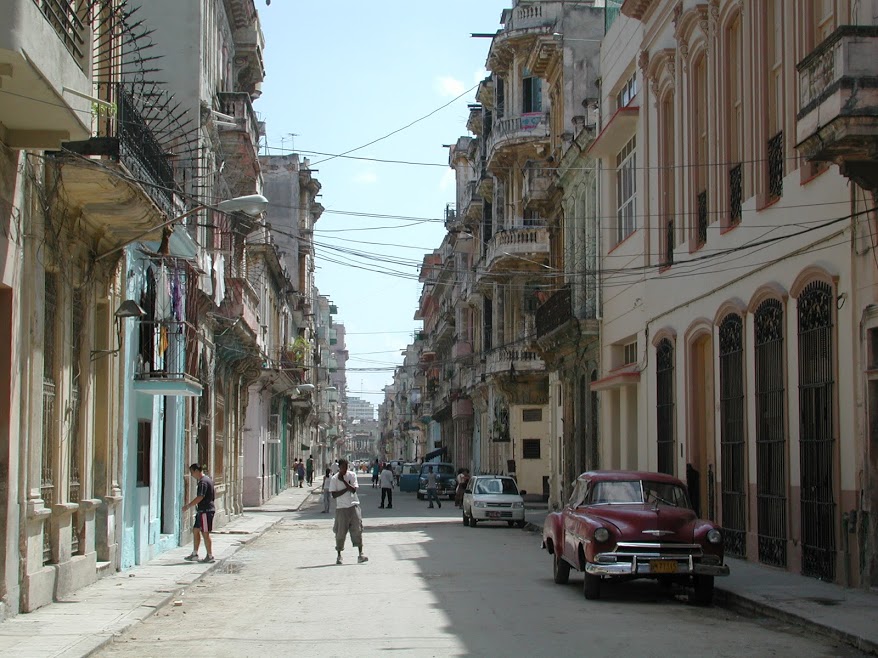 Run-down street in Old Havana