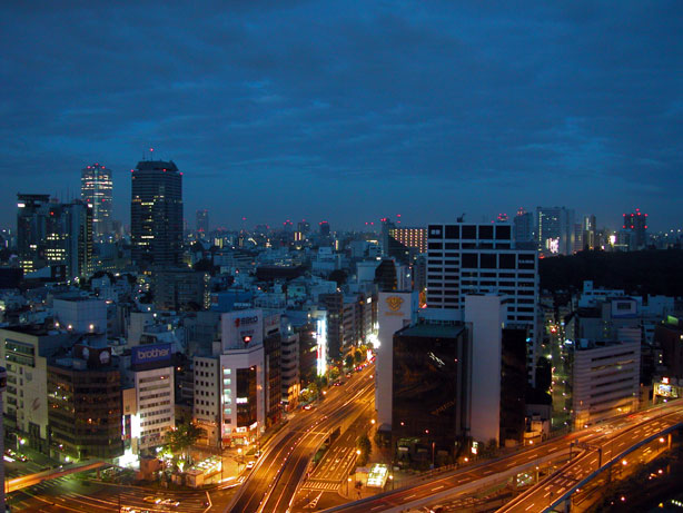 Akasaka at night