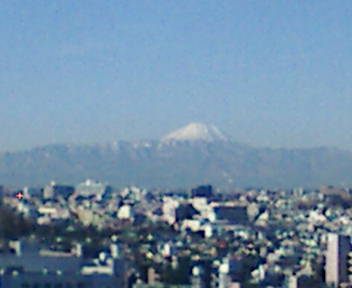 View of Mt. Fuji from Ebisu Garden Place